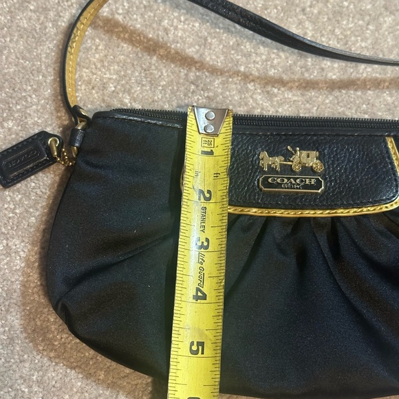 Coach Black and Gold Wristlet - Picture 10 of 13